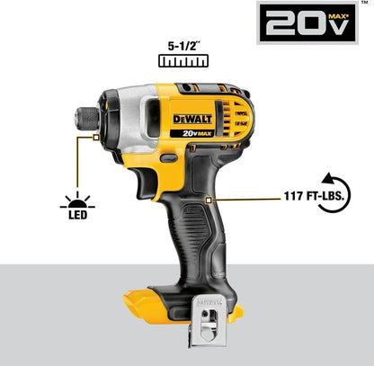 20V MAX Cordless Drill and Impact Driver, Power Tool Combo Kit with 2 Batteries and Charger