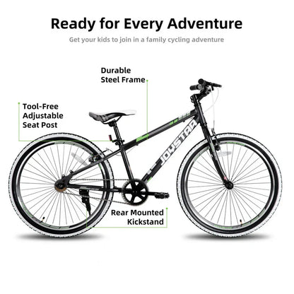 JOYSTAR Lubbock 20" 24" Kids Mountain Bike Single Speed Bicycle
