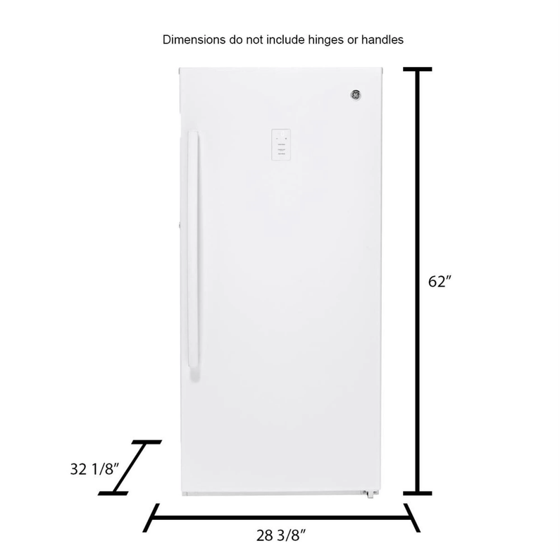 14.1 Cu. ft. White Frost-free Upright Freezer