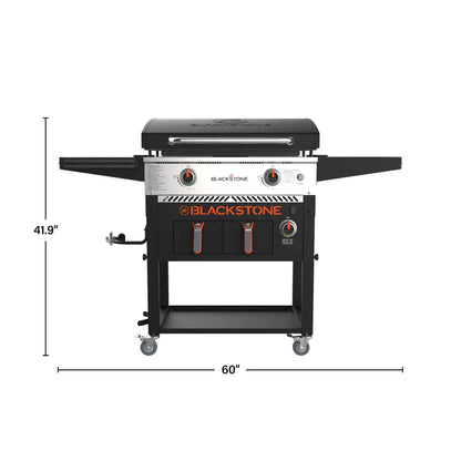Clearance Sale,Blackstone 2-Burner 28" Griddle with Electric Air Fryer and Hood