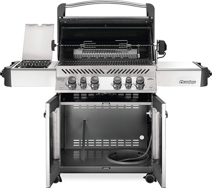 Napoleon P500RSIBPSS-3 Prestige 500 RSIB Propane Gas Grill, sq. in + Infrared Side and Rear Burner, Stainless Steel