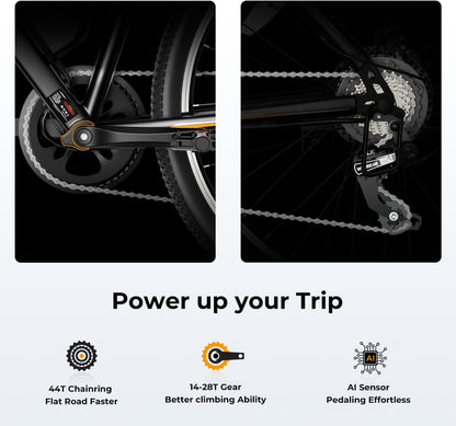 Eb5 Electric Bike 500W Motor 40Miles 20Mph