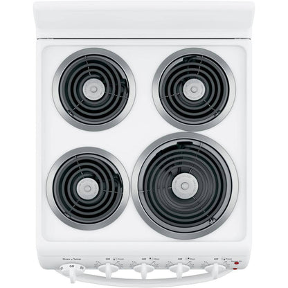20 in. 4 Burner Element Free-Standing Electric Range in White