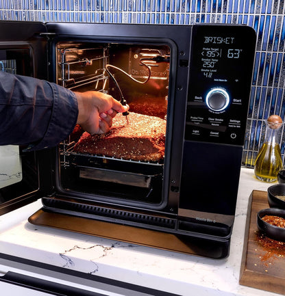 Smart Indoor Pellet Smoker, with Active Smoke Filtration, 5 Smoke Control Settings, WiFi Connected, Electric, Countertop BBQ Appliance, Black